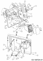 Ersatzteile WOLF-Garten Rasentraktor 106.185 H Typ: 13ALA1VR650  (2017) Heckplatte 