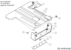 Cub Cadet Ersatzteile Rasentraktoren XT1 OR95 13A8A1CB330  (2017) Sitzträger bis 12.02.2017