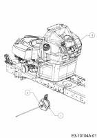 Ersatzteile WOLF-Garten Rasentraktor 106.185 H Typ: 13ALA1VR650  (2017) Choke- und Gaszug 