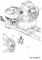 Ersatzteile WOLF-Garten Rasentraktor 106.185 H Typ: 13BLA1VR650  (2019) Choke- und Gaszug 