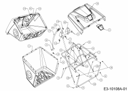 Ersatzteile WOLF-Garten Rasentraktor 106.185 H Typ: 13ALA1VR650  (2017) Grasfangeinrichtung 