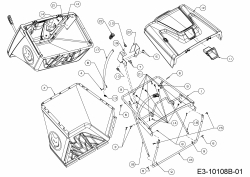 Ersatzteile WOLF-Garten Rasentraktor 106.185 H Typ: 13BLA1VR650  (2019) Grasfangeinrichtung 