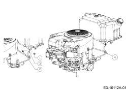 Ersatzteile WOLF-Garten Rasentraktor 106.220 HP Typ: 13QAA1VR650  (2019) Entlüftungsschlauch 