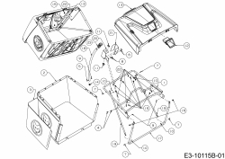 Ersatzteile WOLF-Garten Rasentraktor 95.180 H Typ: 13BTA1VB650  (2019) Grasfangeinrichtung 