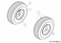 Cub Cadet Ersatzteile Zero Turn XZ2 127 17BICBYQ603  (2021) Räder vorne 13x5