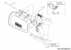 Ersatzteile MTD Benzin Rasenmäher ohne Antrieb Optima G 46 MB Typ: 11E-705B600  (2018) Mulchklappe 