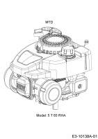 Ersatzteile WOLF-Garten Benzin Rasenmäher mit Antrieb A 4600 ATHW Typ: 12A-TSSC650  (2020) Motor MTD 