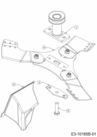 Ersatzteile WOLF-Garten Benzin Rasenmäher mit Antrieb A 420 AVHW Typ: 12AQLV5B650 (2019) Messer, Messeraufnahme, Mulchstopfen 