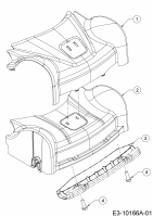 Ersatzteile WOLF-Garten Benzin Rasenmäher mit Antrieb S 4600 B Typ: 12A-TR5L650  (2019) Abdeckung Vorderachse 