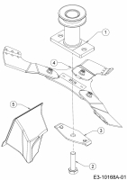 Ersatzteile WOLF-Garten Benzin Rasenmäher mit Antrieb A 460 ASPHW Typ: 12AWTV5E650 (2020) Messer, Messeraufnahme, Mulchstopfen 