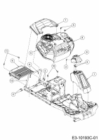 Ersatzteile Helington Rasentraktoren H 76 SM Typ: 13A726JD686 (2020) Verkleidungen