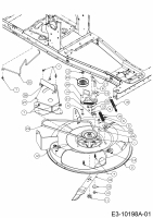 Ersatzteile MTD Rasentraktor Micro Rider Typ: 13AA26JC308  (2017) Mähwerk C (24/60cm) 