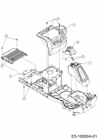 Ersatzteile MTD Rasentraktor Minirider 60 SDE Typ: 13AA26JC600  (2018) Verkleidungen 