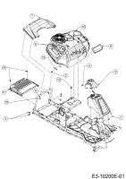 Ersatzteile MTD Rasentraktor Minirider 76 SDHE Typ: 13A721JD600  (2020) Verkleidungen 