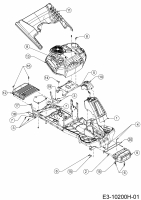 Ersatzteile MTD Rasentraktor Minirider 76 RDE Typ: 13A726SD600  (2020) Verkleidungen 