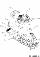 Ersatzteile MTD Rasentraktor Minirider 76 SDHE Typ: 13A221JD600  (2020) Verkleidungen 