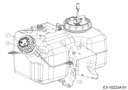Cub Cadet Ersatzteile Rasentraktoren LX 42 13AZA4CS330  (2017) Tank