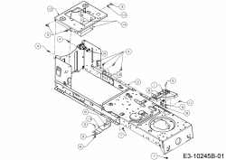 Ersatzteile MTD Rasentraktor Optima LG 165 H Typ: 13IN79KG678  (2018) Rahmen 