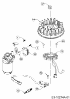 Ersatzteile MTD-Motoren Vertikal 7T84JU Typ: 752Z7T84JU  (2017) Zündung