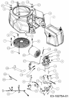 Ersatzteile MTD-Motoren Vertikal 9Q78HUW Typ: 752Z9Q78HUW (2020) Ansaugkrümmer, Gebläsegehäuse, Luftfilter