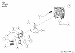 Ersatzteile MTD-Motoren Vertikal 9Q78HU Typ: 752Z9Q78HU  (2017) Zylinderkopf links