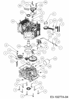 Ersatzteile MTD-Motoren Vertikal 9Q78HU Typ: 752Z9Q78HU  (2017) Kolben, Kurbelwelle, Nockenwelle, Pleuel