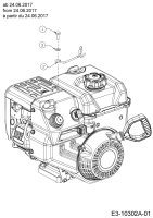 Cub Cadet Ersatzteile Schneefräsen 524 SWE 31AW53LR603  (2018) Kabelführung ab 24.06.2017