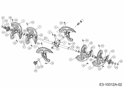 Ersatzteile Zubehör Garten- und Rasentraktoren Schneefräsen für A Serie (NX 15) Heckauswurf Typ: 19A40045OEM  (2018) Schnecke, Schneckenantrieb