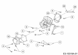 Ersatzteile MTD-Motoren Horizontal 690-WHA Typ: 752Z690-WHA  (2018) Ventildeckel