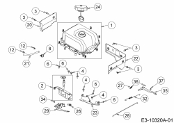 Ersatzteile MTD-Motoren Horizontal 690-WHA Typ: 752Z690-WHA  (2018) Tank