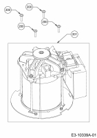 Ersatzteile WOLF-Garten Elektro Rasenmäher ohne Antrieb Blue Power 40 E Typ: 18AWH1Z1650  (2018) Elektromotor 