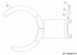 Ersatzteile Basic Motormäher Basic BM 395 Typ: 11CBB1M8601  (2017) Zwischenring Motor