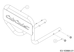 Cub Cadet Ersatzteile Motorhacken RT 75 21AC482R710  (2017) Stoßstange