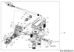 Cub Cadet Ersatzteile Motorhacken VT 100 21A-70M8710  (2017) Getriebe 618-07010