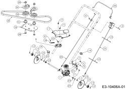 Cub Cadet Ersatzteile Laubsauger mit Häckselfunktion CSV 070 24A-07MP710   (2017) Fahrantrieb