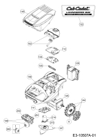 Cub Cadet Ersatzteile Mähroboter Lawnkeeper 600 18AO06LF603  (2015) Grundgerät