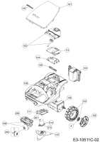 Ersatzteile Robomow Mähroboter RC308 (Green) Typ: PRD7006C  (2016) Grundgerät