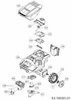 Ersatzteile WOLF-Garten Mähroboter Loopo M2000 Typ: 22CCFAEA650 (2020) Grundgerät 