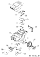 Cub Cadet Ersatzteile Mähroboter XR2 1000 22ACBAAD603  (2019) Grundgerät