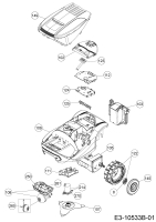 Cub Cadet Ersatzteile Mähroboter XR2 1000 22BCBAAD603  (2019) Grundgerät