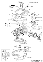 Ersatzteile Robomow Mähroboter RS630 Typ: PRD6000A  (2013) Elektromotore, Gehäuse, Messer, Räder