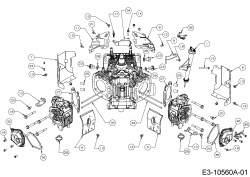 Ersatzteile MTD-Motoren Vertikal 9Q78HUW Typ: 752Z9Q78HUW (2020) Abdeckungen, Ölmeßstab, Ventildeckel