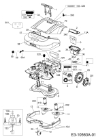 Ersatzteile Robomow Mähroboter RS630 Typ: PRD6300A  (2014) Elektromotore, Gehäuse, Messer, Räder