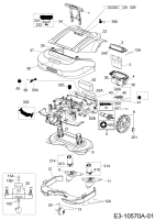 Ersatzteile Robomow Mähroboter MS 1800 (White) Typ: PRD6200YW2  (2015) Elektromotore, Gehäuse, Messer, Räder