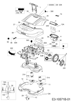 Ersatzteile Robomow Mähroboter RS612 US Typ: PRD6100US1G  (2016) Elektromotore, Gehäuse, Messer, Räder