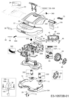 Ersatzteile Robomow Mähroboter RS622 US Typ: PRD6200US1G  (2016) Elektromotore, Gehäuse, Messer, Räder