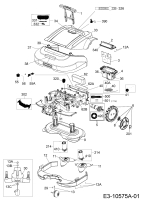 Ersatzteile Robomow Mähroboter RS612 (White) Typ: PRD6100BW  (2015) Elektromotore, Gehäuse, Messer, Räder