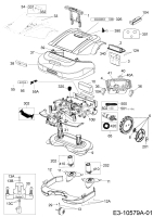 Ersatzteile Robomow Mähroboter RS630 Typ: PRD6300BG  (2015) Elektromotore, Gehäuse, Messer, Räder