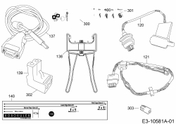 Ersatzteile Robomow Mähroboter RC306 Typ: PRD7006A  (2014) Kabel, Kabelanschluß, Regensensor, Werkzeug