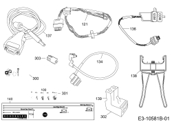 Ersatzteile Robomow Mähroboter MC1200 (White) Typ: PRD7012YW  (2016) Kabel, Kabelanschluß, Regensensor, Werkzeug